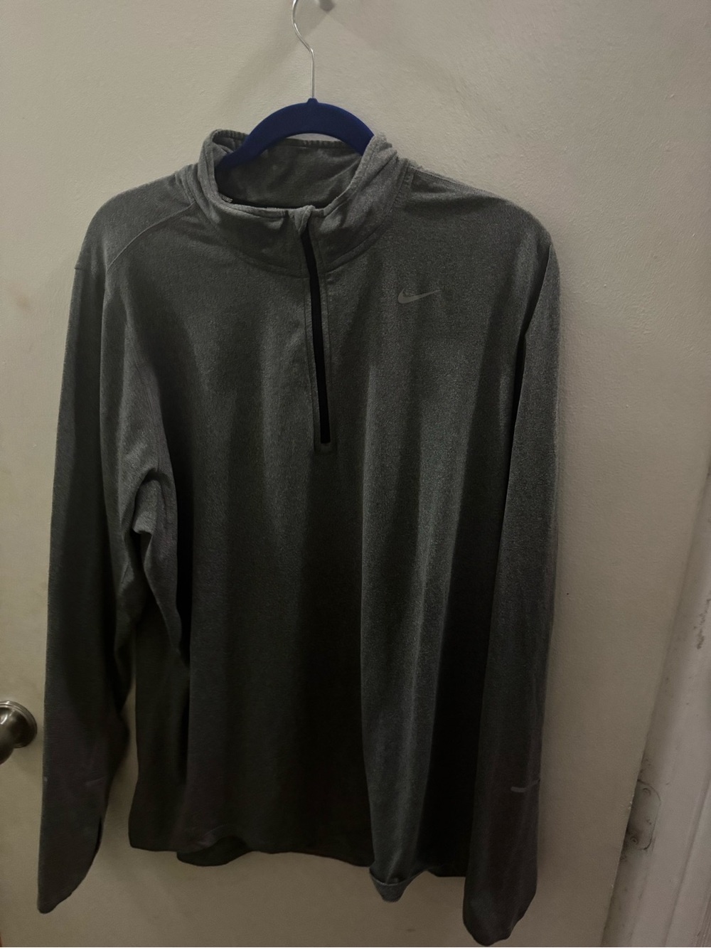 Nike Dark Gray Quarter-Zip Pullover